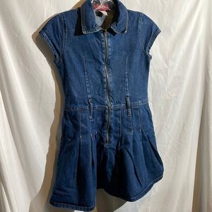 Denim mini dress
